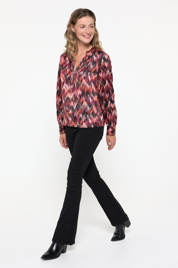 Vero Moda Camisa manga comprida estampada Roxo