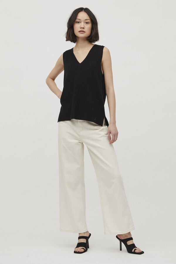 Vila Colete de malha  Preto