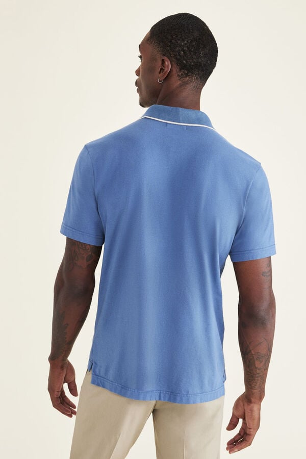 Dockers Polo punto de algod&oacute;n Azul