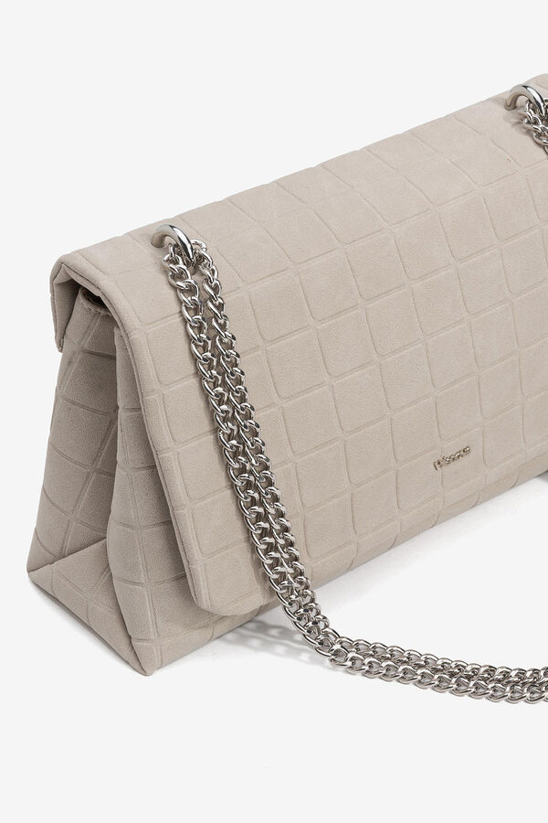 Vilanova Bolso bandolera con textura Beige