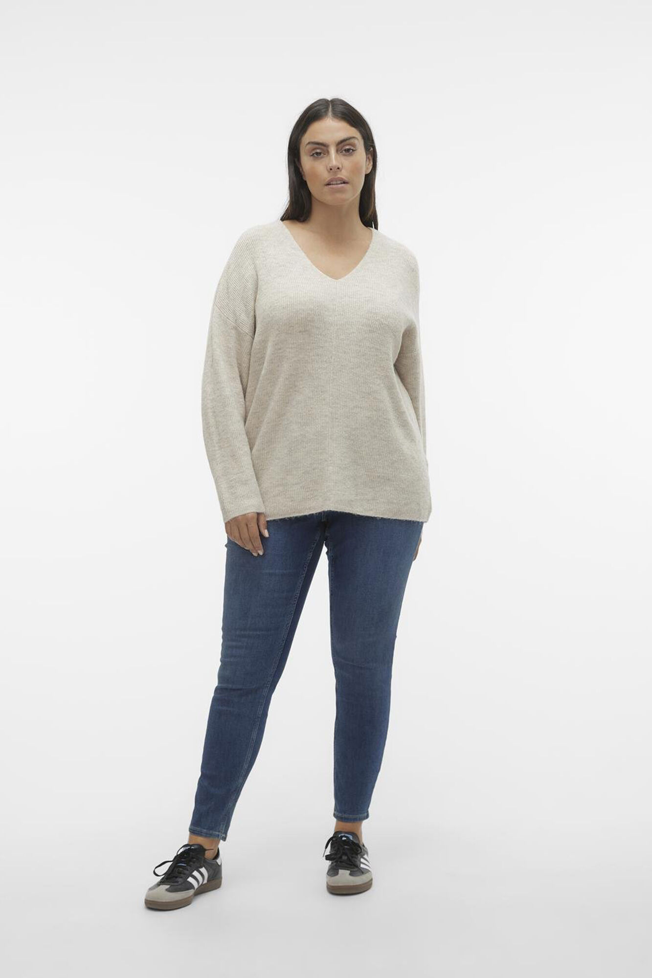 Vero Moda Curve Jersey de punto de manga larga talla grande