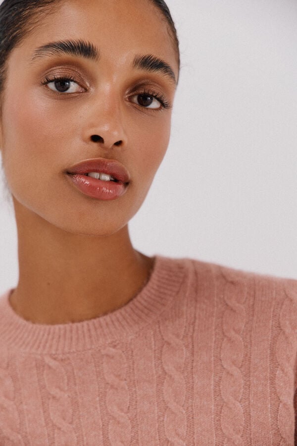 Cortefiel Jersey suave ochos Rosa