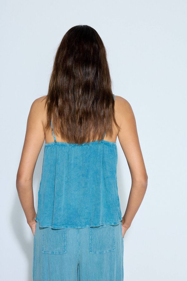 Slowlove Top de alças Azul