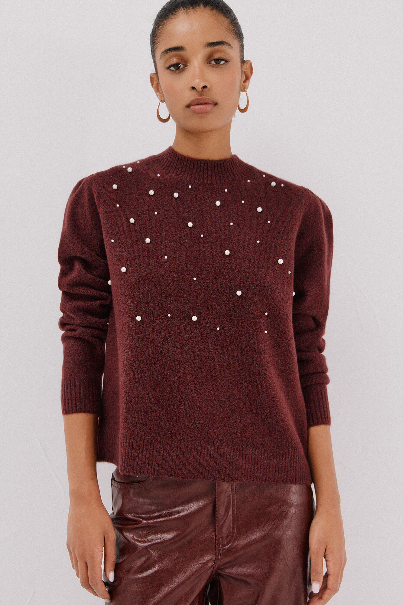 Cortefiel Jersey punto perlas