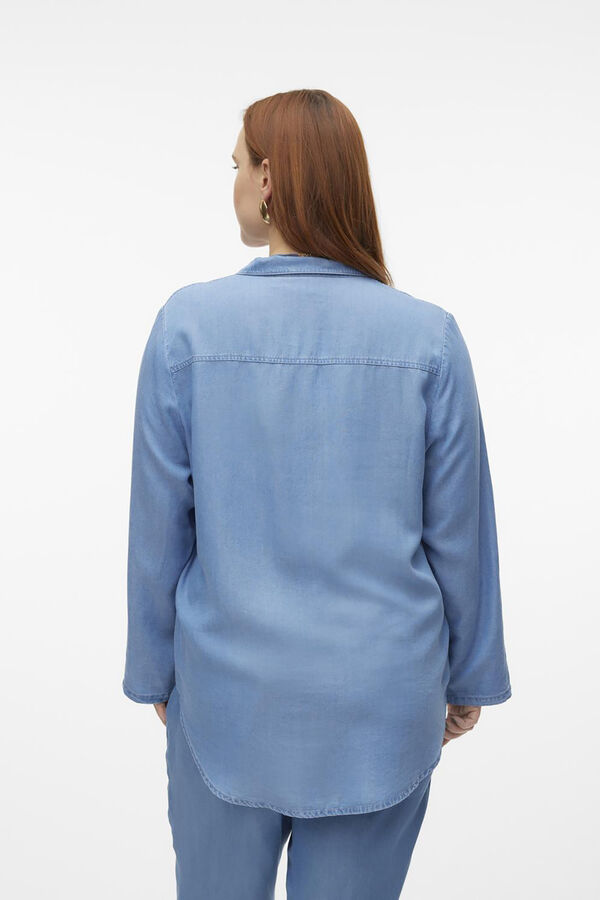 Vero Moda Curve Camisa denim talla grande Azul