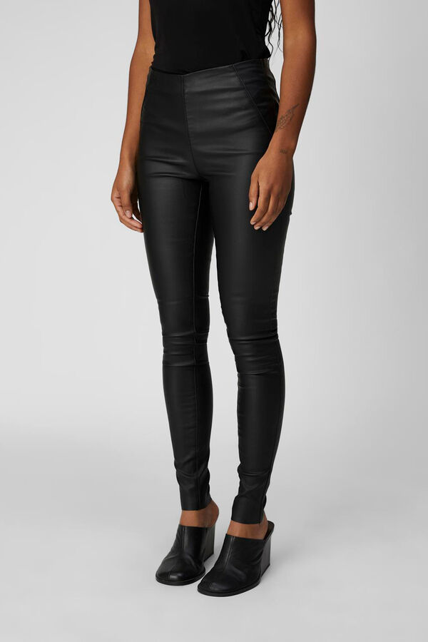 Cortefiel Leggings enceradas Preto