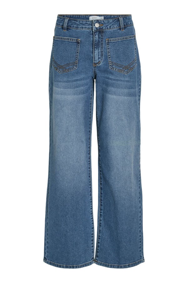 Vila Pantal&oacute;n vaquero bolsillos delanteros Azul