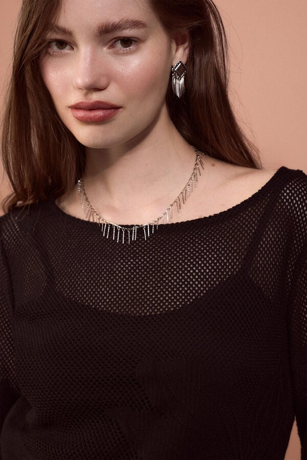 Slowlove Vestido em malha Preto