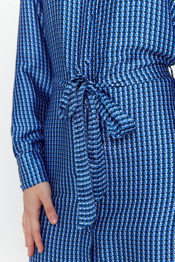 Vero Moda Vestido curto camiseiro Azul