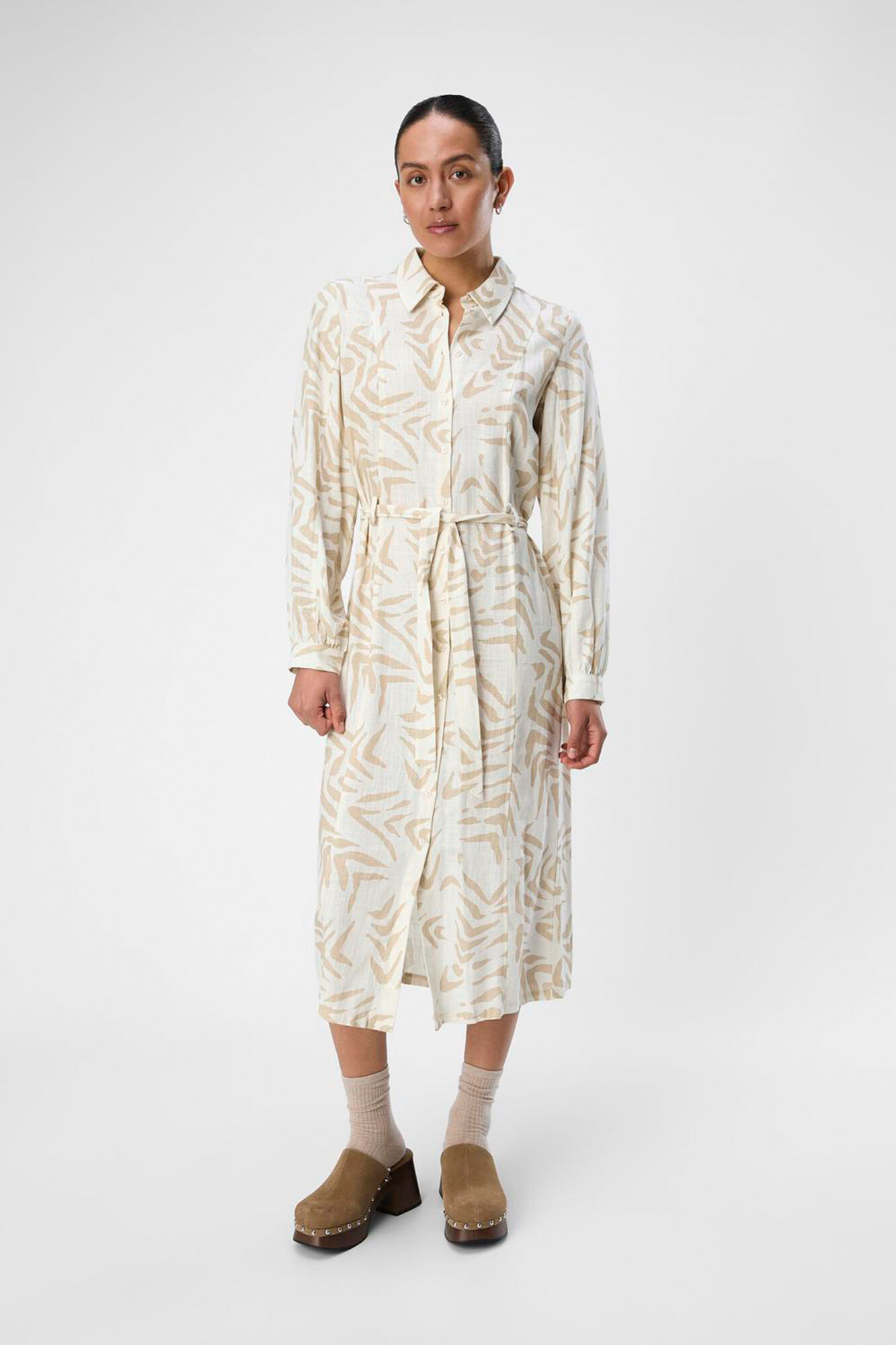 Object Vestido camisero de lino