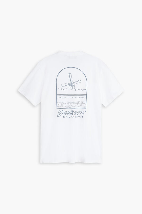 Dockers Camisola gr&aacute;fica Branco