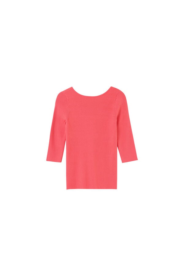 Grace & Mila Jersey de punto de canal&eacute; Coral