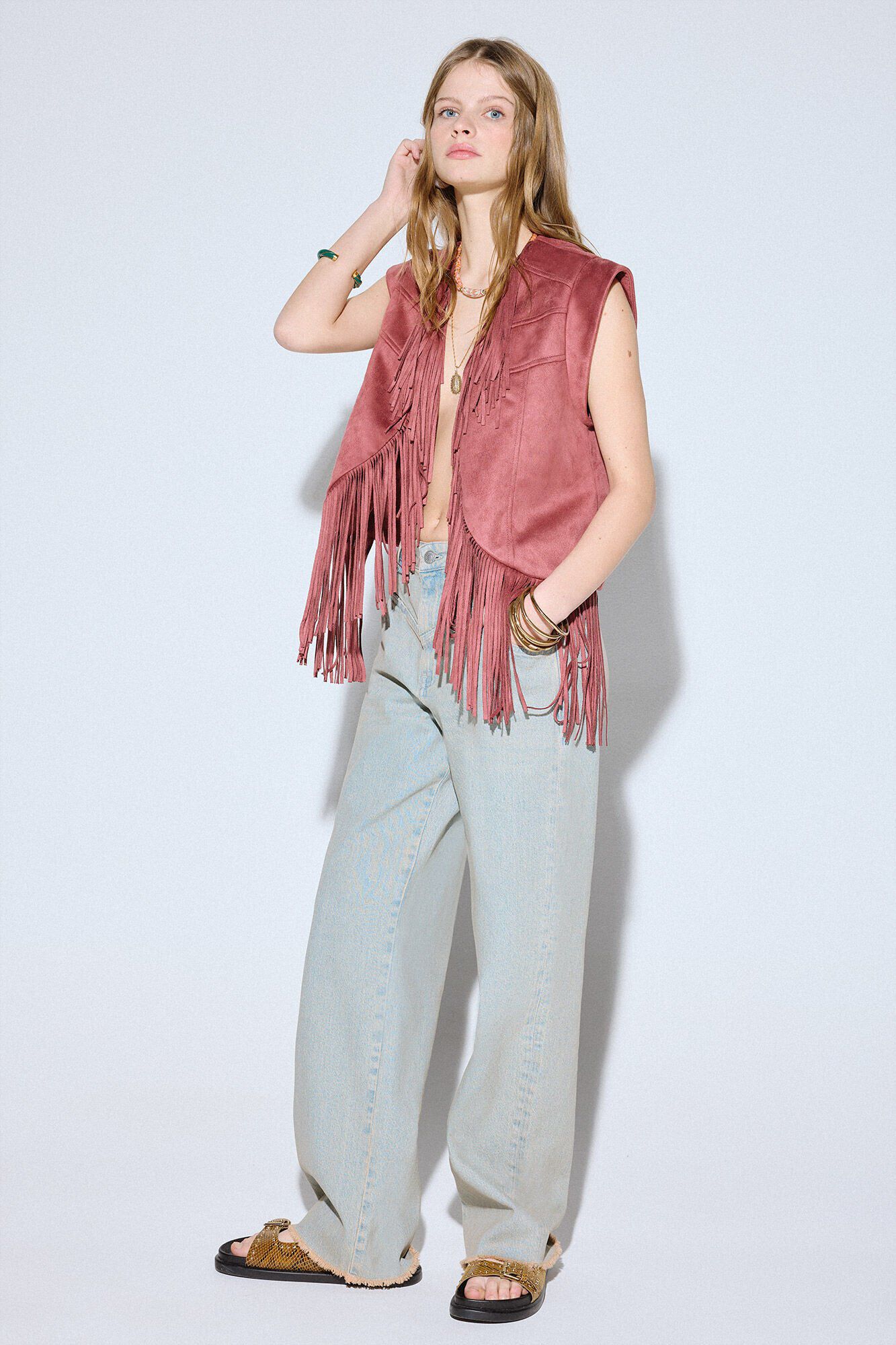 Slowlove Chaleco efecto ante flecos