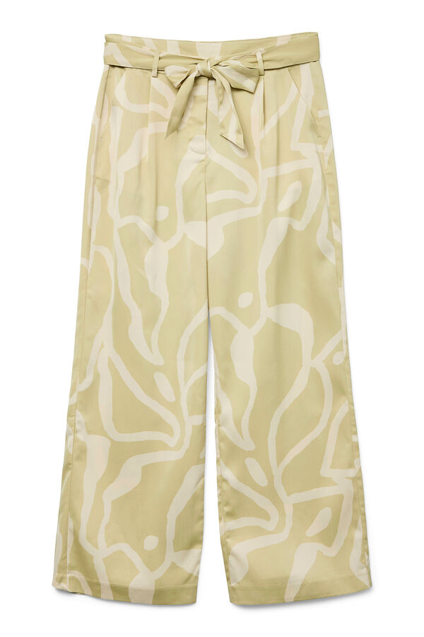 Vero Moda Calças compridas fluidas Verde