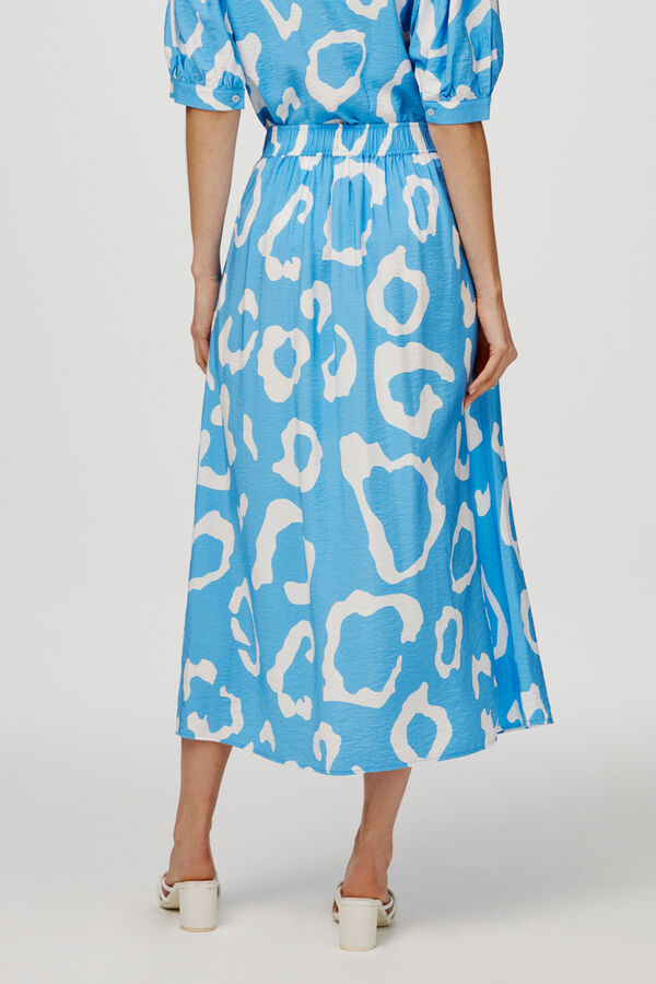 Object Falda midi Ecovero Azul