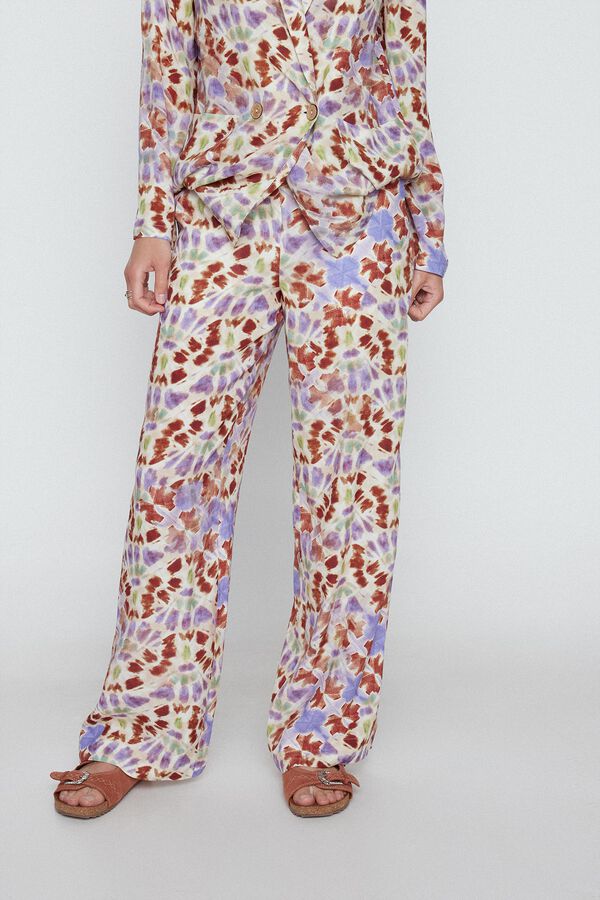 Slowlove Pantal&oacute;n ancho estampado Multicolor