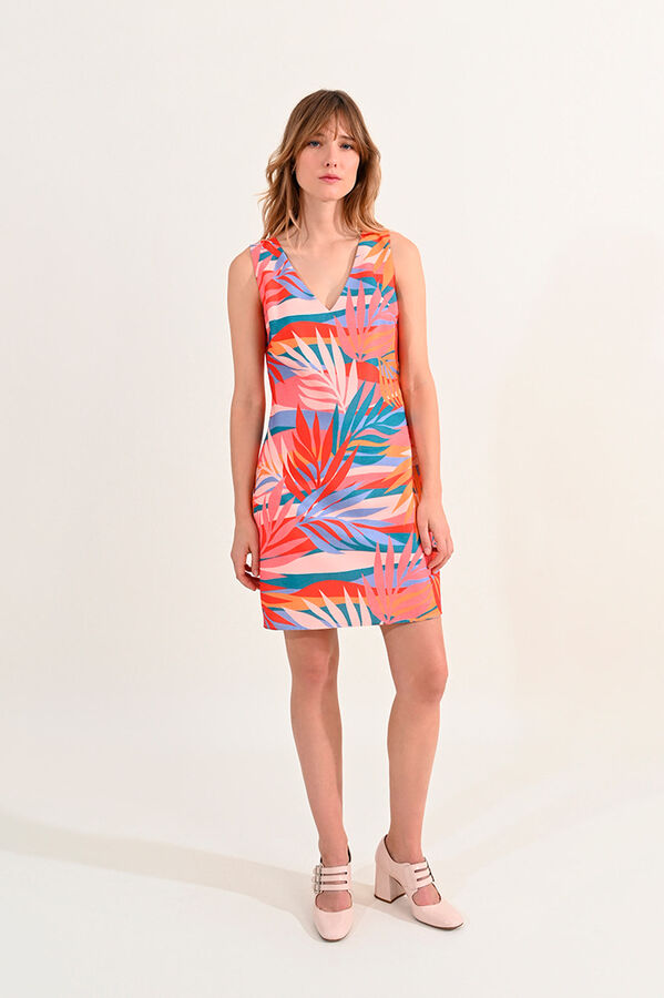 Molly Bracken Vestido sem manga com estampado Multicolorido