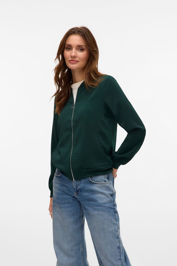 Vero Moda Cazadora bomber Verde oscuro