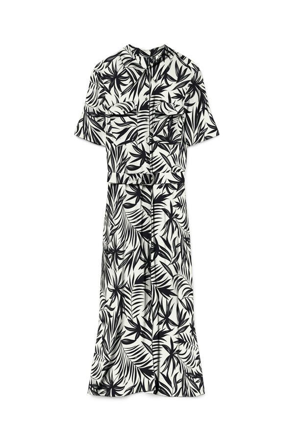 Vero Moda Vestido midi camisero Blanco