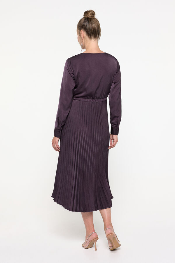 Vero Moda Vestido largo de manga larga Morado