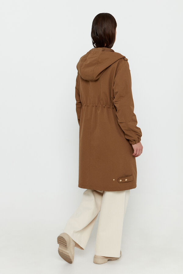 Vero Moda Chaqueta de mujer estilo parka Marr&oacute;n