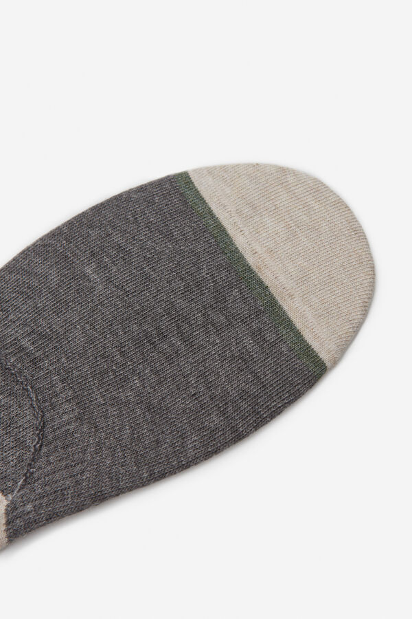 Cortefiel 2 pares calcetines invisibles con coolmax Gris