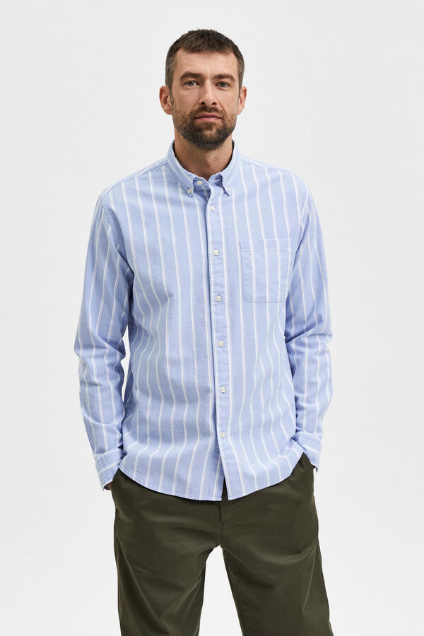 Cortefiel Camisa oxford Regular Fit Azul