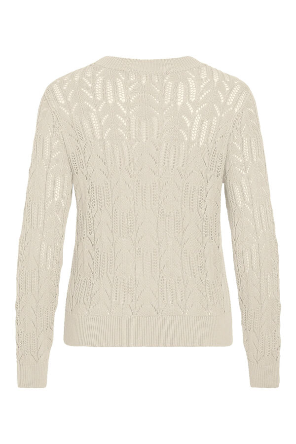 Vila Jersey punto pointelle Gris