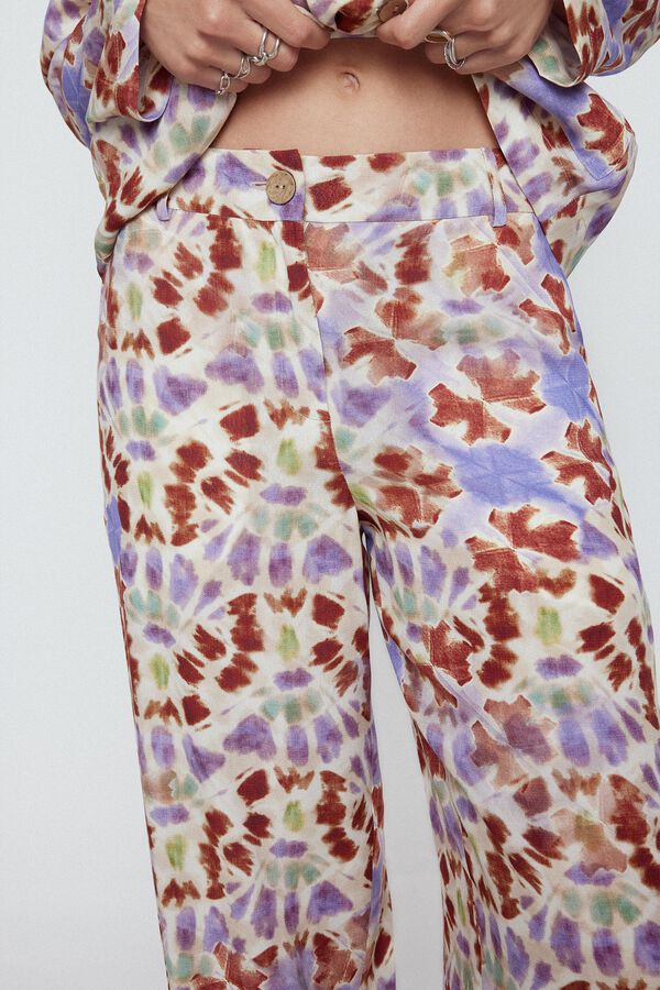 Slowlove Pantal&oacute;n ancho estampado Multicolor