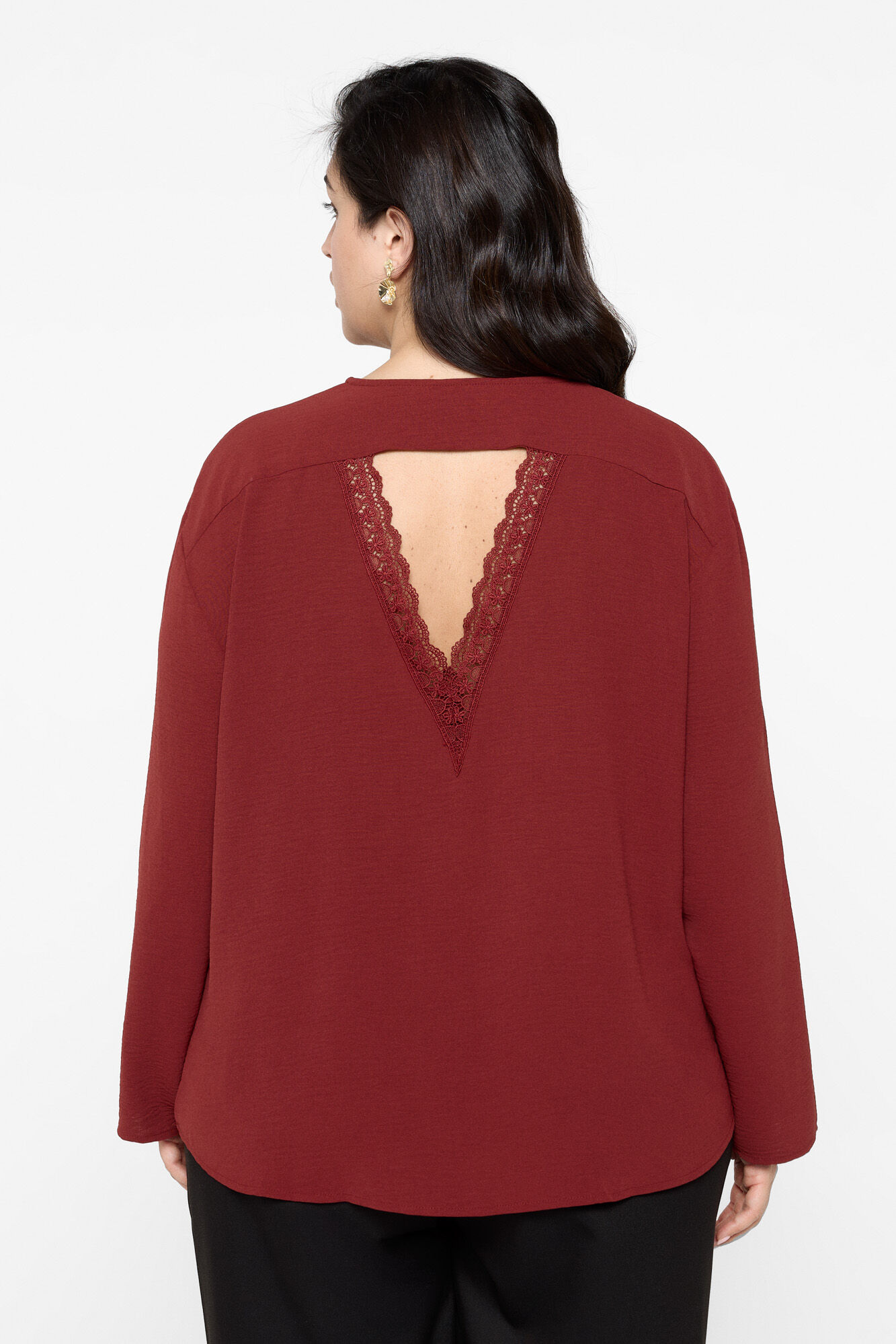 Vero Moda Curve Top encaje en la espalda talla grande