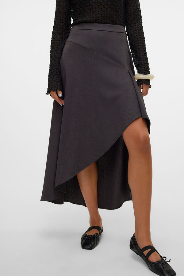 Vero Moda Saia longa de tecido Cinzento