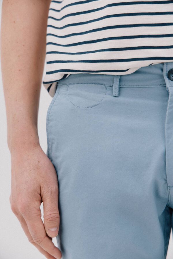 Cortefiel Bermuda chino Azul