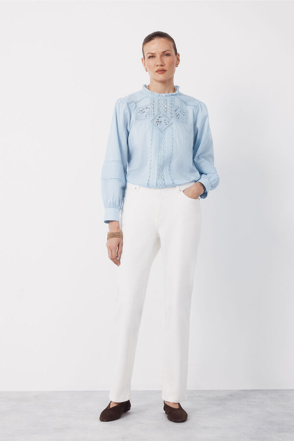 Cortefiel Jeans Rectos Branco