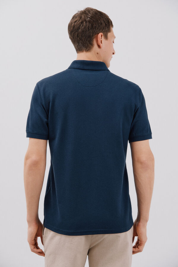 Cortefiel Polo de estructura Azul marino