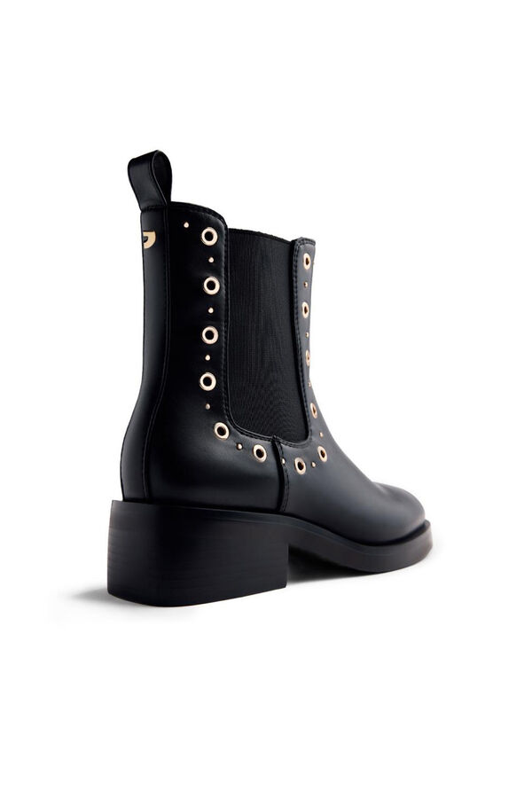 Gioseppo Botines chelsea tachas y ollados halma Negro