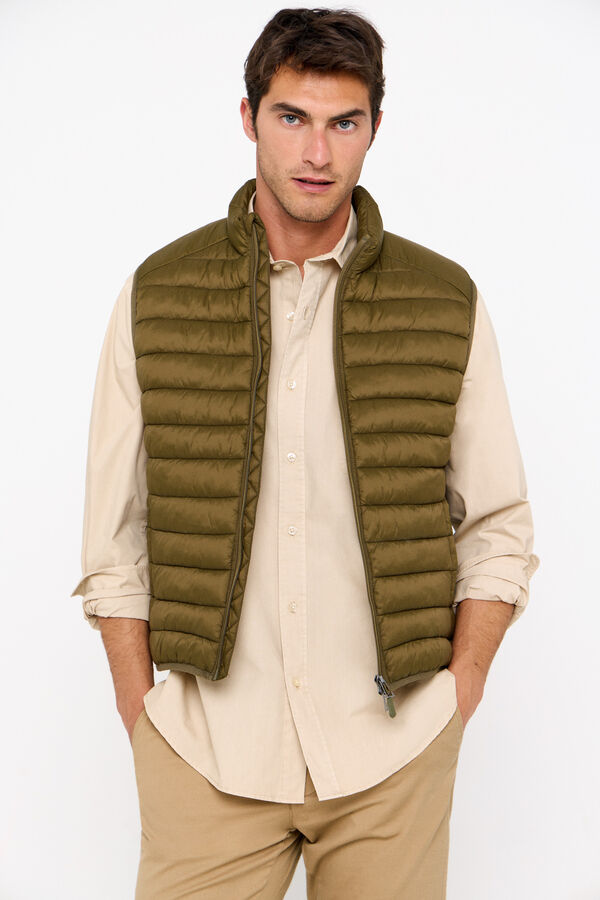 Cortefiel Colete ultraleve thermolite Verde