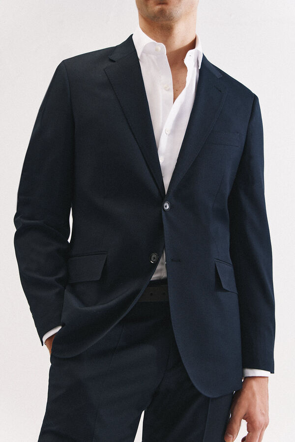 Cortefiel Blazer azul-marinho slim fit Azul
