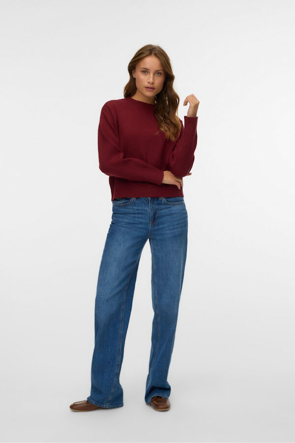 Vero Moda Jersey b&aacute;sico de punto Rojo