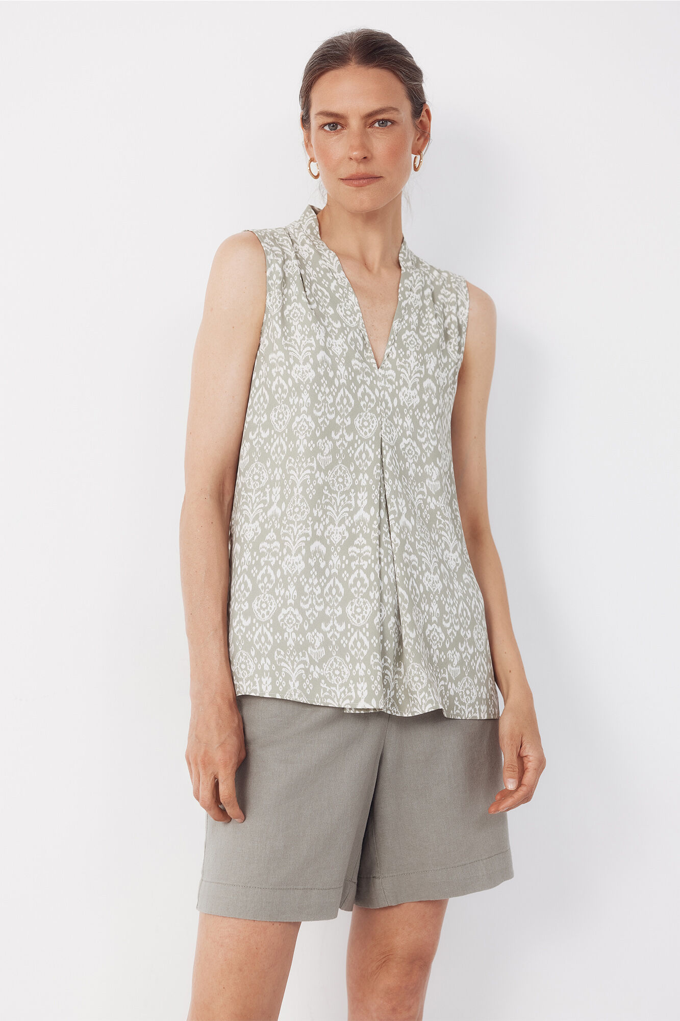 Cortefiel Blusa fluida pliegue