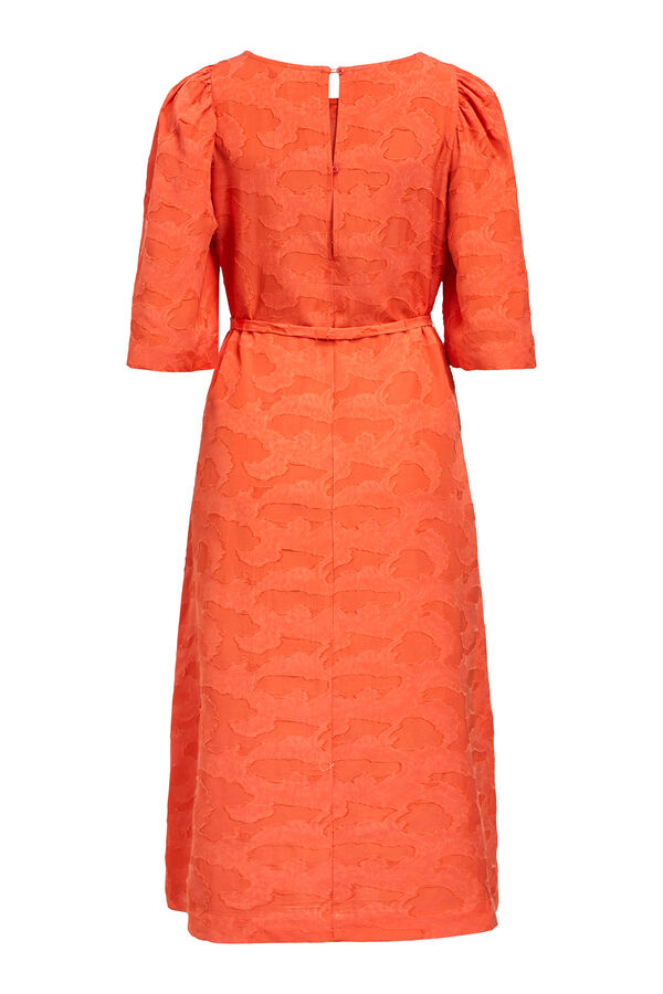 Object Vestido midi estructura Naranja