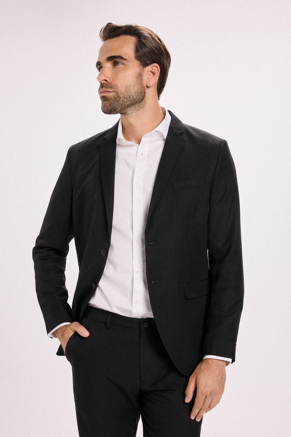Jack & Jones Traje de hombre slim fit Negro