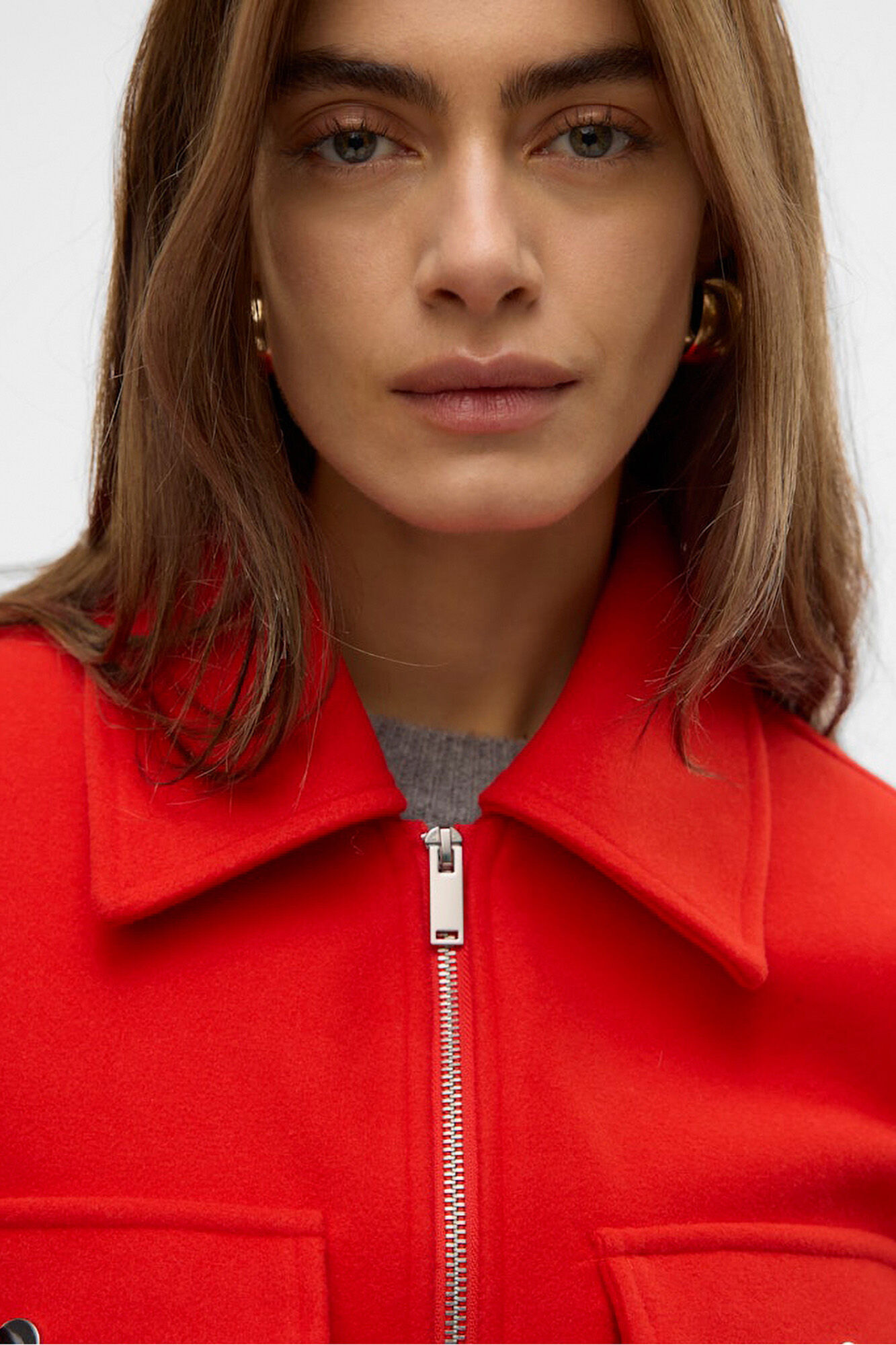 Vero Moda Casaco de feltro de manga comprida 