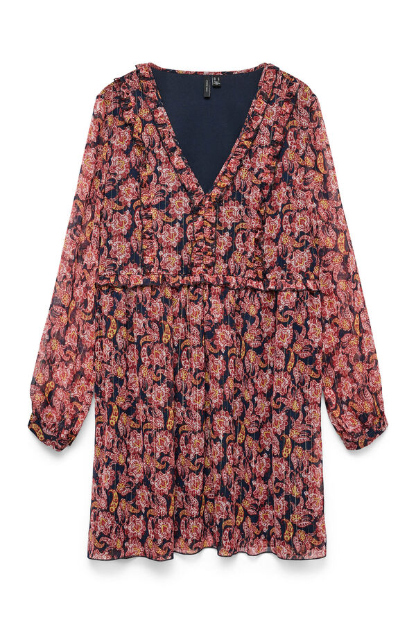 Vero Moda Vestido curto de chiffon  Vermelho