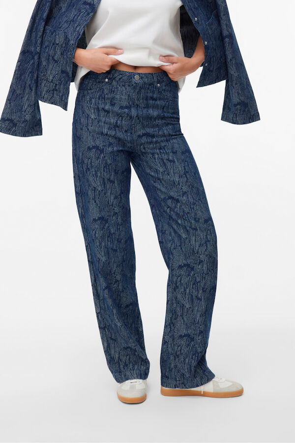 Vero Moda Jeans largos estampados Azul