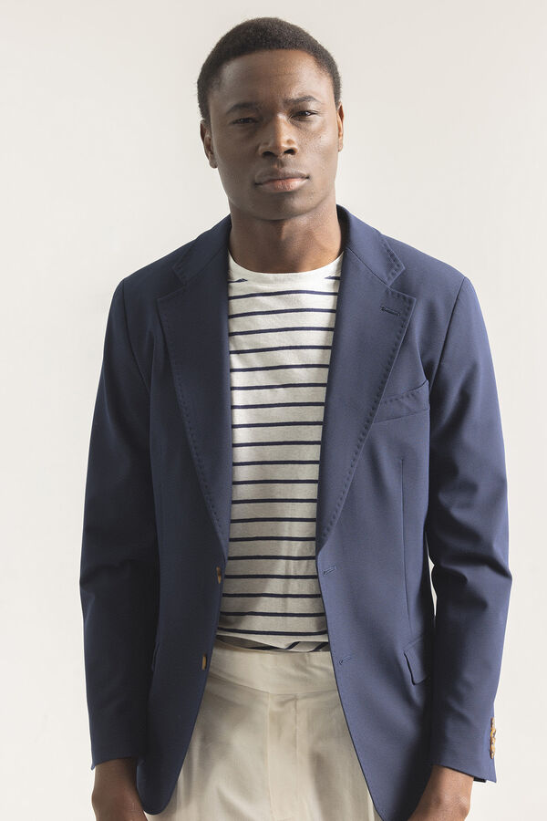 PuroEGO Americana microcuadro Azul marino