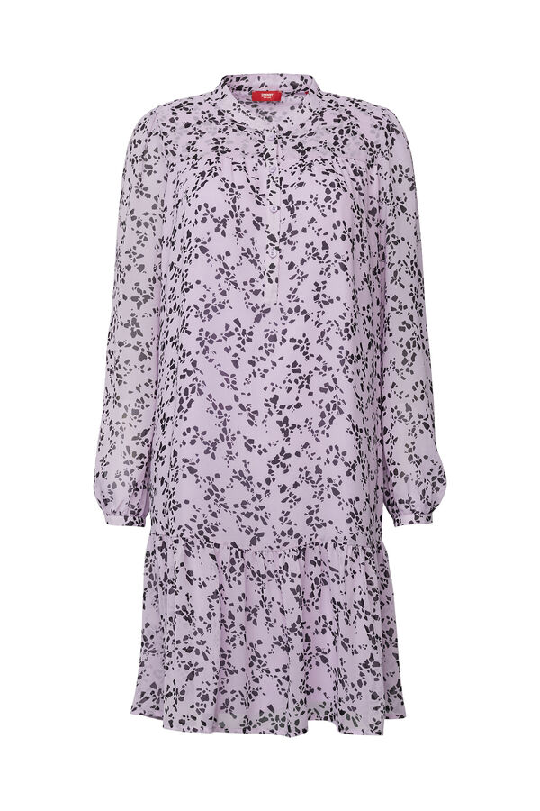 Esprit Vestido curto sustent&aacute;vel estampado floral Roxo