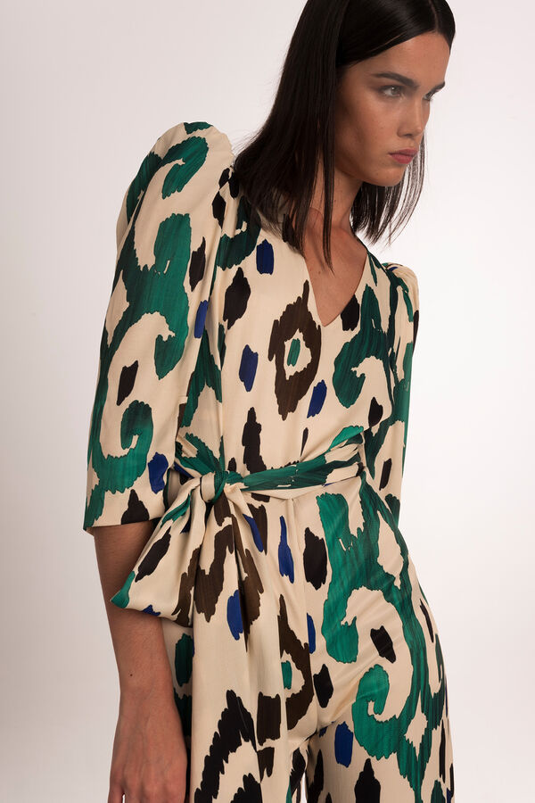 Dolores Promesas Mono estampado pierna ancha Multicolor