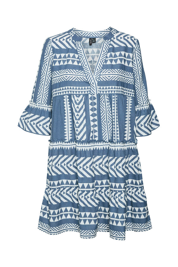 Vero Moda Vestido curto algodão Azul