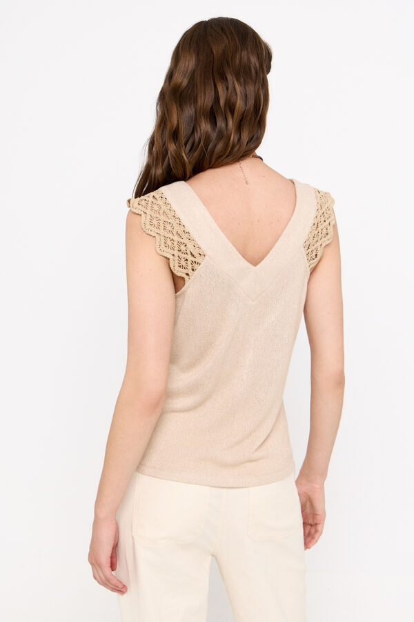 Cortefiel Top r&uacute;stico crochet Arena