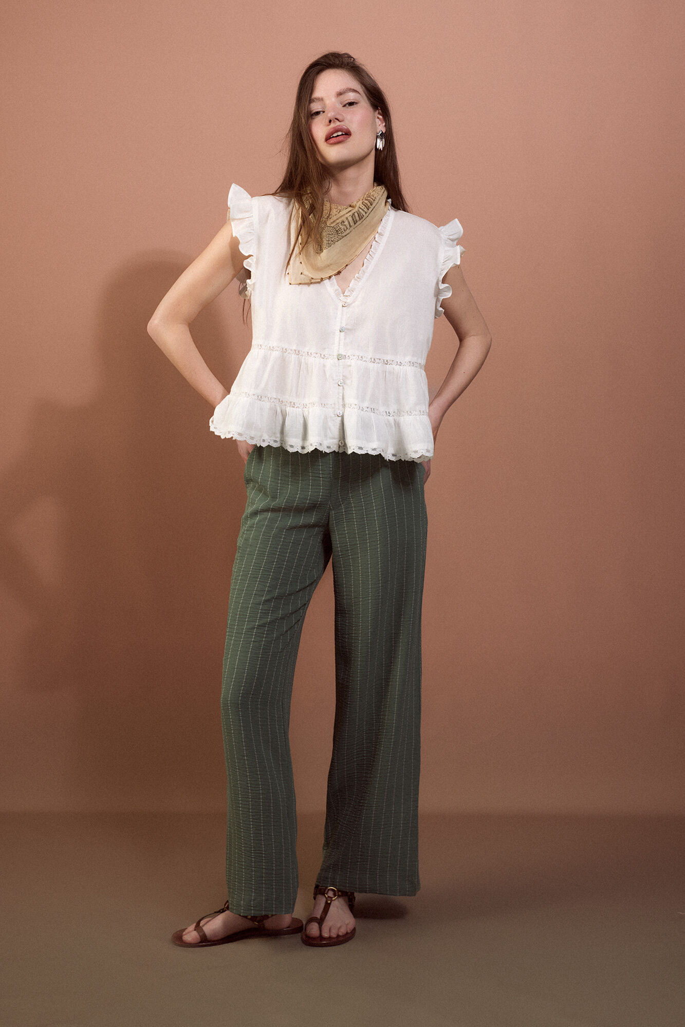 Slowlove Pantal&oacute;n de pata ancha